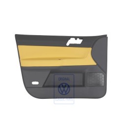 Original VW Door Panel Trim (Leather) Yellow/Anthracite - 6Q4867011HMQMV