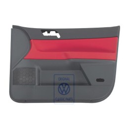 Original VW Door Panel Trim (Leather) Flash Red/Anthracite - 6Q4867012GJQMU