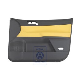 Original VW Door Panel Trim (Leather) Yellow/Anthracite - 6Q4867012GJQMV