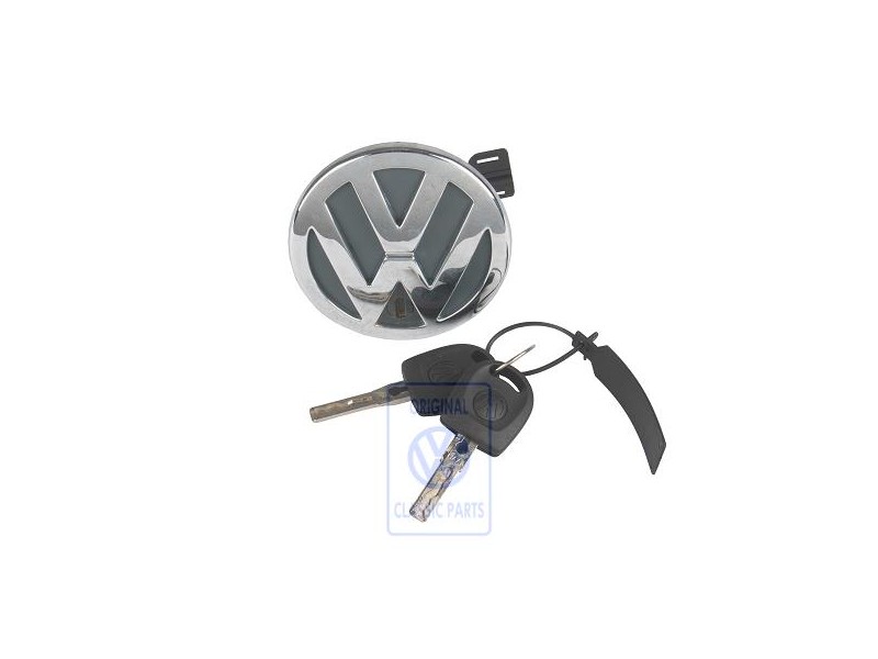 Original VW Lock Cylinder With Keys And Housing - 6Q5827469F