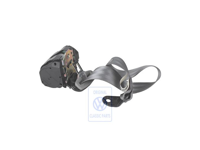 Original VW Three-Point Safety Belt Flannel Grey - 6QD857805 HCQ