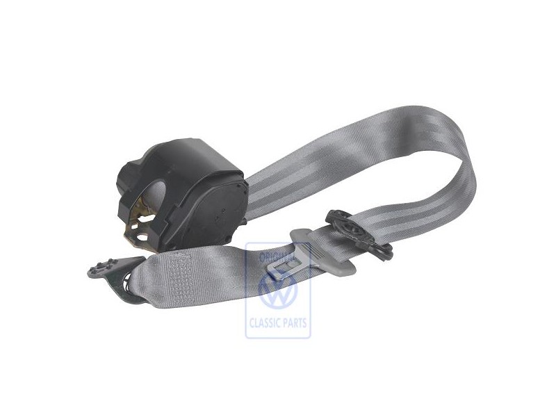 Original VW Three-Point Safety Belt Flannel Grey - 6QD857806 HCQ