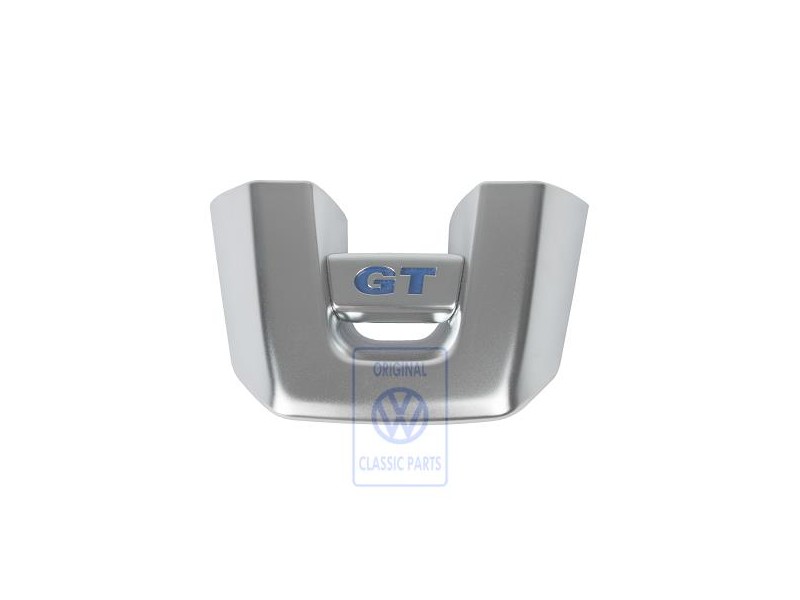 Original VW Cover Cap For Steering Wheel Alu/Blue - 6R0419685H LKI
