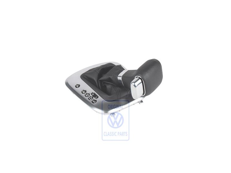 Original VW Gear Shift Cover Black/Aluminium - 6R1713203B TVH