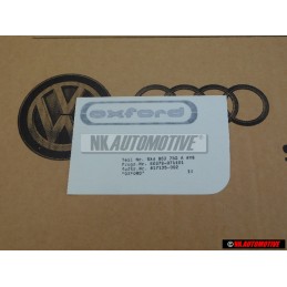 Original VW Inscription Anthracite/Silver - 6X0853750A 8Y8