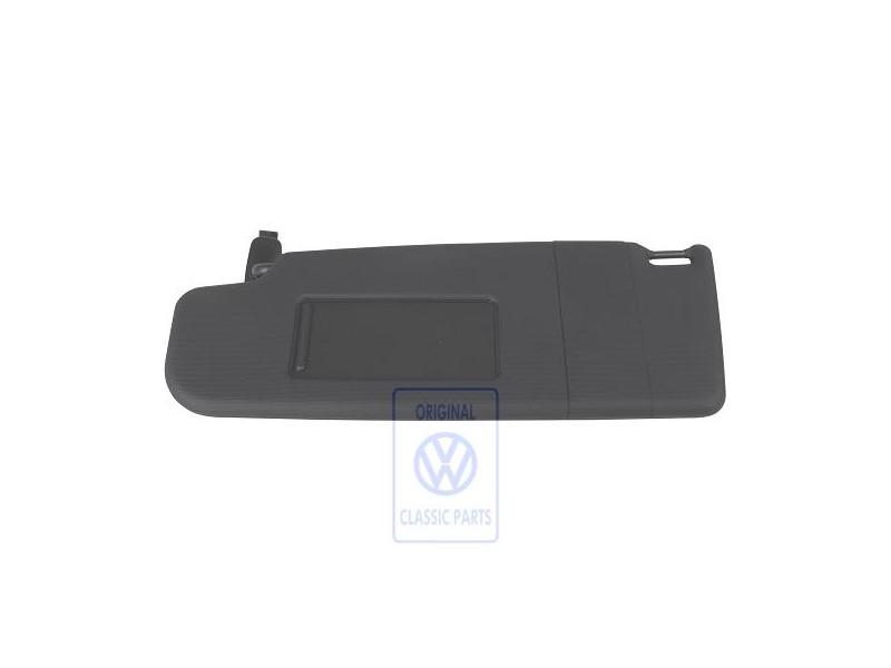 Original VW Sun Visor With Mirror And Cover Black - 6X0857551E 3H8