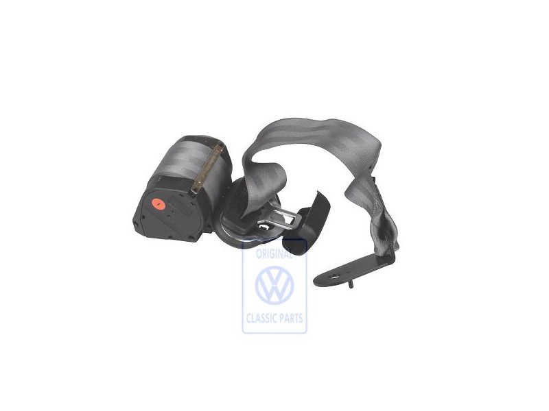 Original VW Three-Point Safety Belt Flannel Grey - 6X0857805H E66