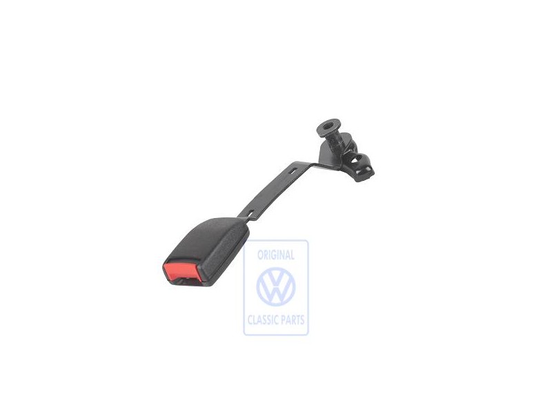 Original VW Belt Latch Satin Black/Fire Red - 6X0858472A FCN