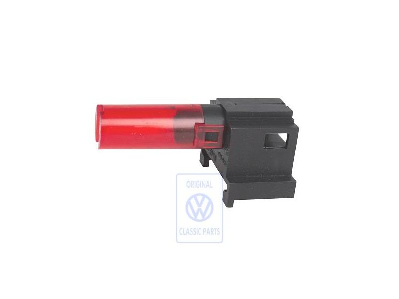 Original VW Bulb Carrier With Bulb Red - 6X1927149 L55