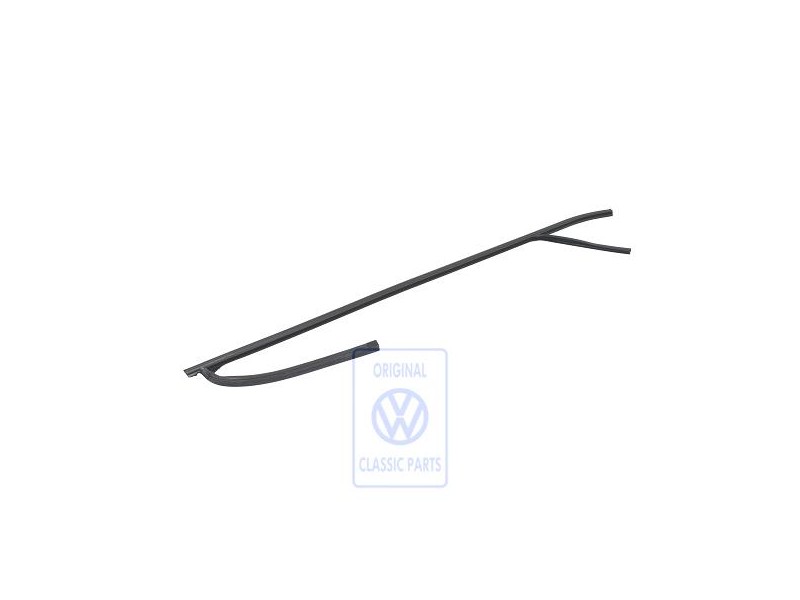 Original VW Window Guide Satin Black - 6X3837432E B41
