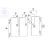 Original VW 1 Set Of Hinges - 701070118A