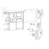 Original VW 1 Set Of Hinges - 701070119A
