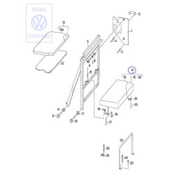Original VW Bed Upholstery - 701070246C
