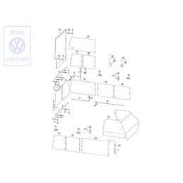 Original VW Curtain For Rear Window - 701070400L