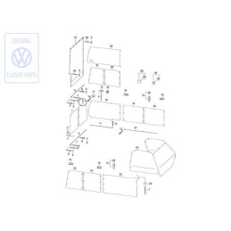 Original VW Curtain For Rear Window - 701070400M