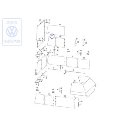 Original VW Curtain For Side Window - 701070407A