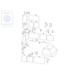 Original VW Curtain For Side Window - 701070412