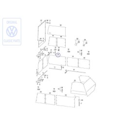 Original VW Curtain For Side Window - 701070416E