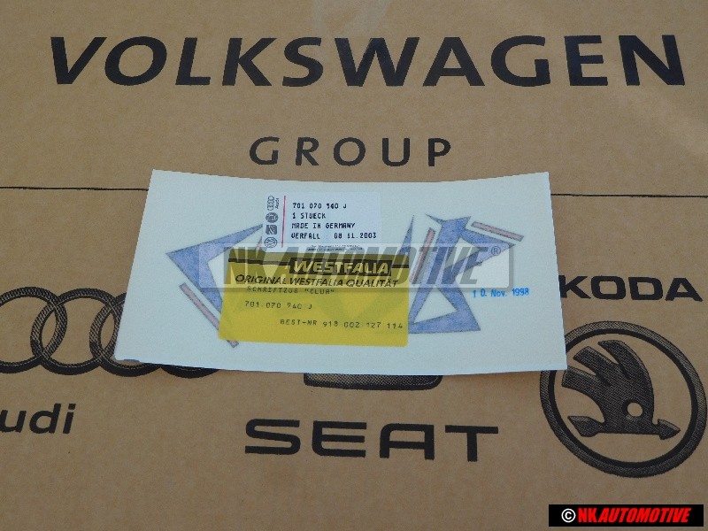 Original VW Film Lettering - 701070940J