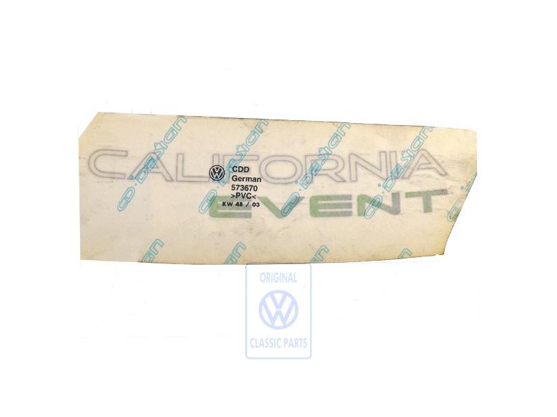 Original VW Film Lettering - 701070941AA