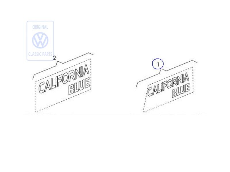Original VW Film Lettering - 701070941M