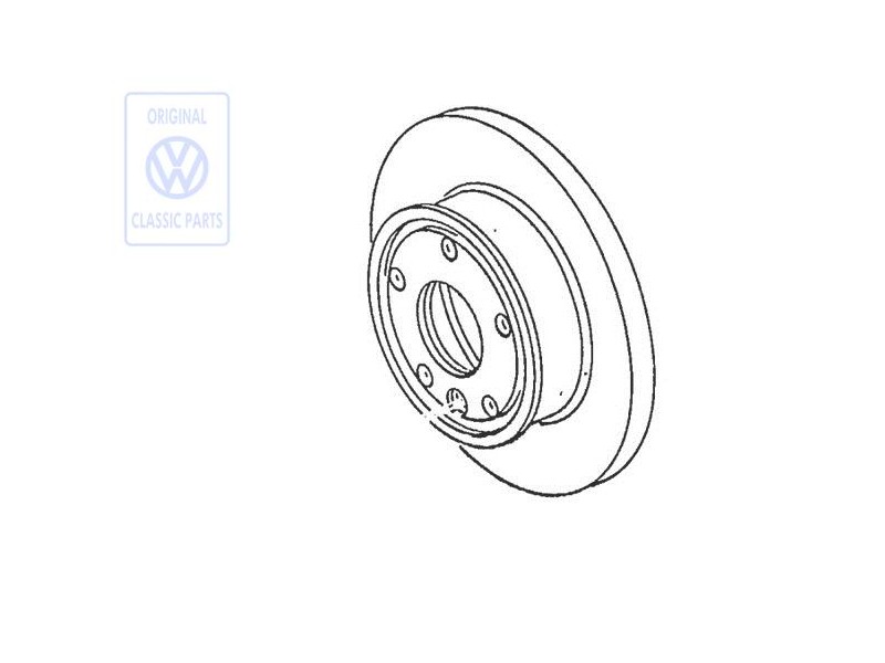 Original VW Brake Disc - 701615301C