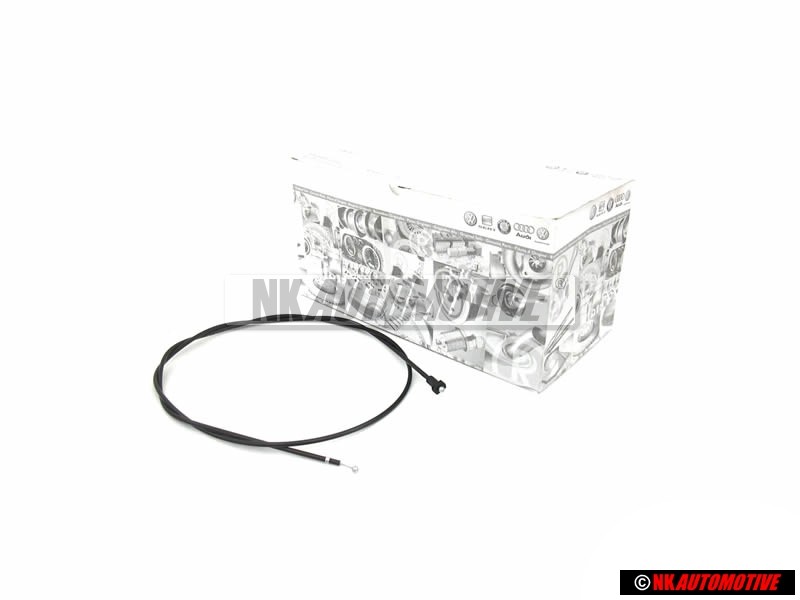 Original VW Bonnet Release Lid Lock Cable LHD - 1J1823531C