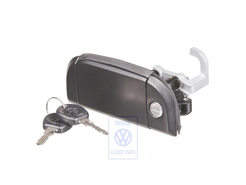 Original VW Door Handle, Outer, Black - 701837205