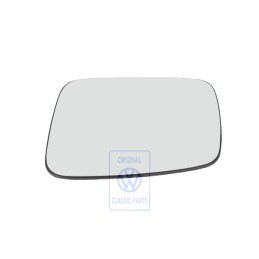 Original VW Mirror Glass (Flat) With Plate - 701857521J