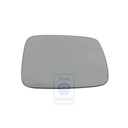 Original VW Mirror Glass (Flat) With Plate - 701857522J