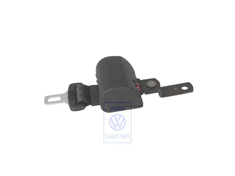Original VW Lap Belt With Belt Reel Satin Black - 701857809A 01C