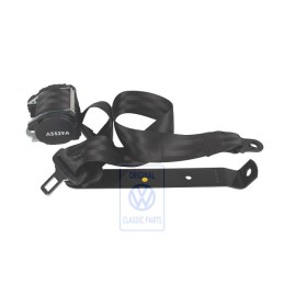 Original VW Three-Point Safety Belt Satin Black - 703857815A 01C