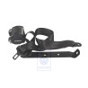 Original VW Three-Point Safety Belt Satin Black - 703857815A 01C