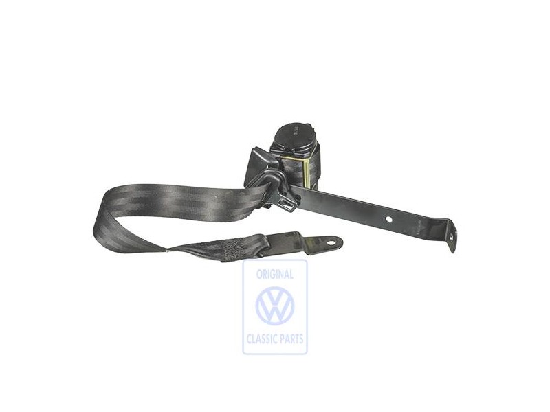 Original VW Three-Point Safety Belt Satin Black - 703857815D 01C