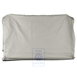 Original VW Backrest Cover (Leatherette) Flannel Grey - 703883455 EEK