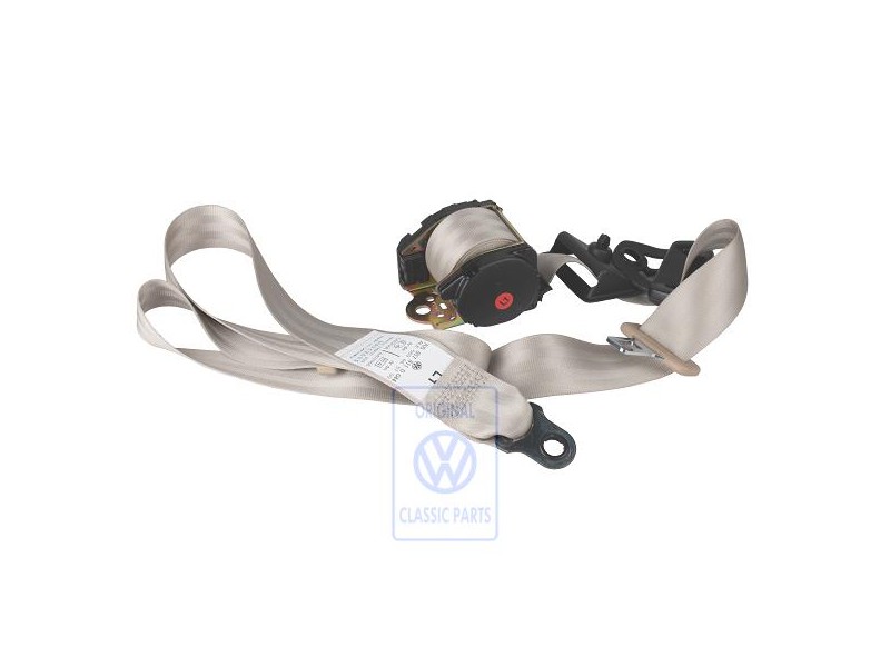 Original VW Three-Point Safety Belt Ecrue (Beige) - 705857811D Q44