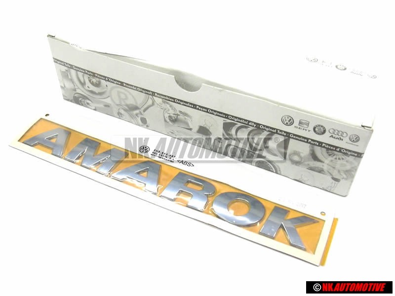 Original VW Amarok Rear Trunk Boot Badge Emblem Chrome - 2H5853687 739