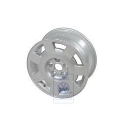 Original VW Aluminium Rim Chrome - 7D0601025 091