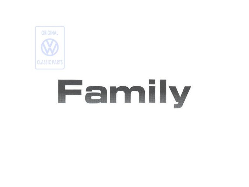 Original VW Film Lettering Anthracite/Silver - 7D0853687B 33E