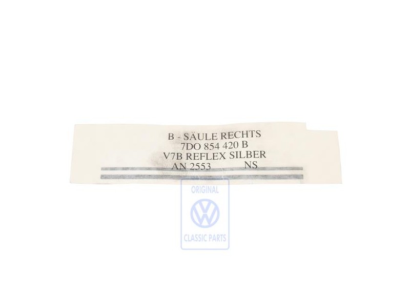 Original VW Decorative Film Reflex Silver - 7D0854420B V7B