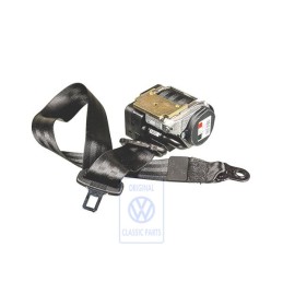 Original VW Three-Point Safety Belt Satin Black - 7D0857805B 01C