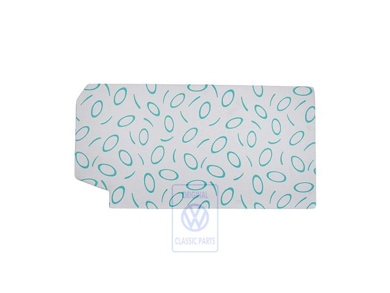Original VW Padded Surface Flannel Grey/Green - 7D0864413F HQP