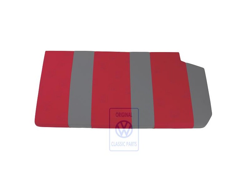 Original VW Padded Surface Flannel Grey/Red - 7D0864413K PAQ
