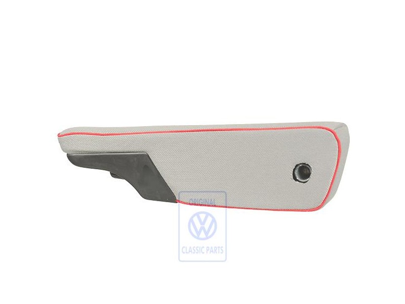 Original VW Armrest (Fabric) Flannel Grey/Red - 7D0881081AFPAP