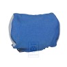 Original VW Head Restraint Cover (Cloth) Flannel Grey/Blue - 7D0881921AHHRC