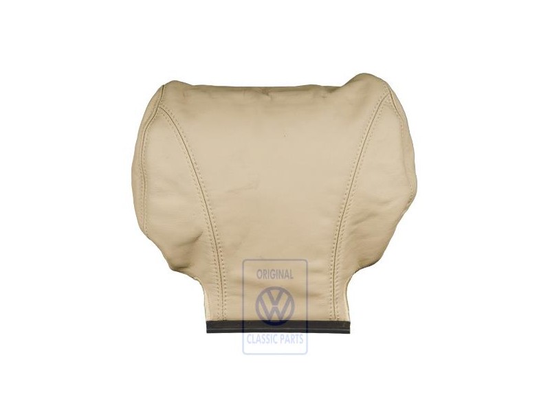 Original VW Head Restraint Cover (Leather) Light Beige - 7D0881921K R08