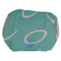 Original VW Head Restraint Cover (Cloth) Flannel Grey/Green - 7D0881921N HQN