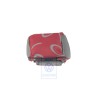 Original VW Head Restraint Cover (Cloth) Flannel Grey/Red - 7D0881921N HQS