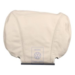 Original VW Head Restraint Cover (Leather) Light Beige - 7D0881921S 72E