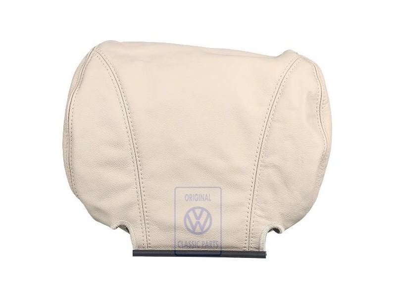 Original VW Head Restraint Cover (Leather) Light Beige - 7D0881921S 72E